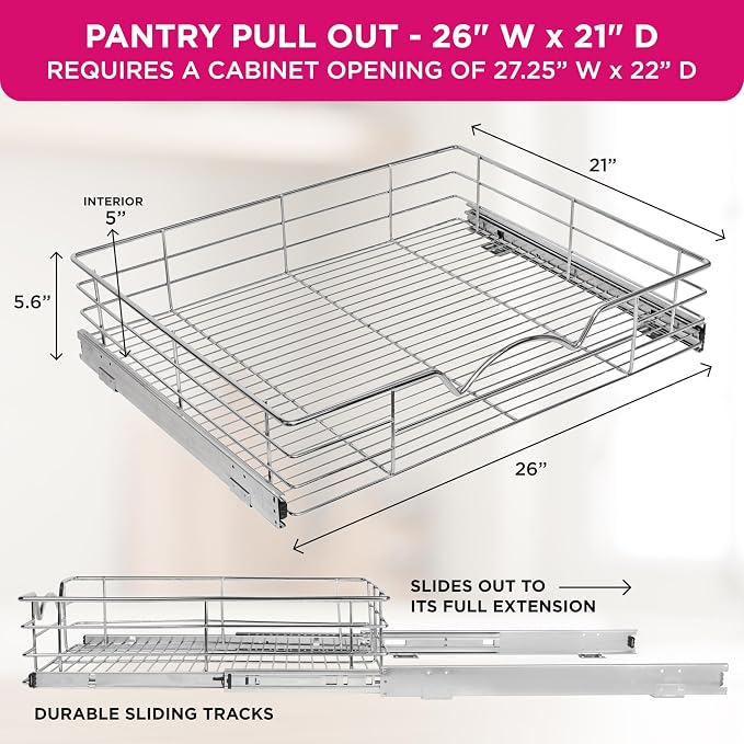 HOLDN’ STORAGE Heavy-Duty Premium Collection Pull Out Cabinet Organizer - Image 3