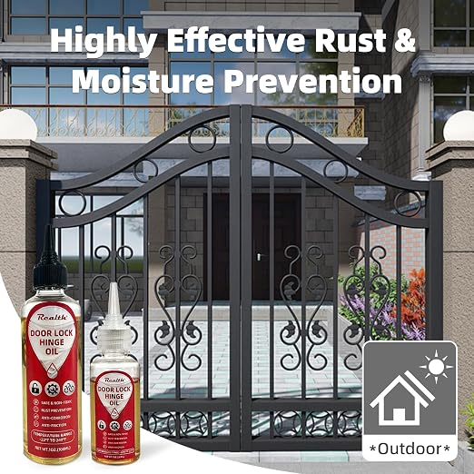 Realth Garage Door Lubricant -Lock Lubricant Keyhole, Long-Lasting, - Image 5