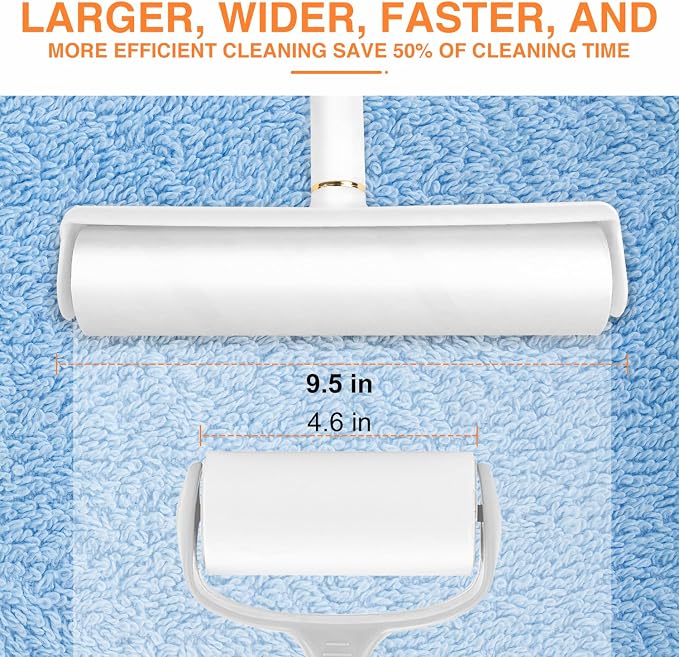 Large Lint Roller Pet Hair Remover 540 Adhesive Sheets Rollers 9.45 Extra - Image 4