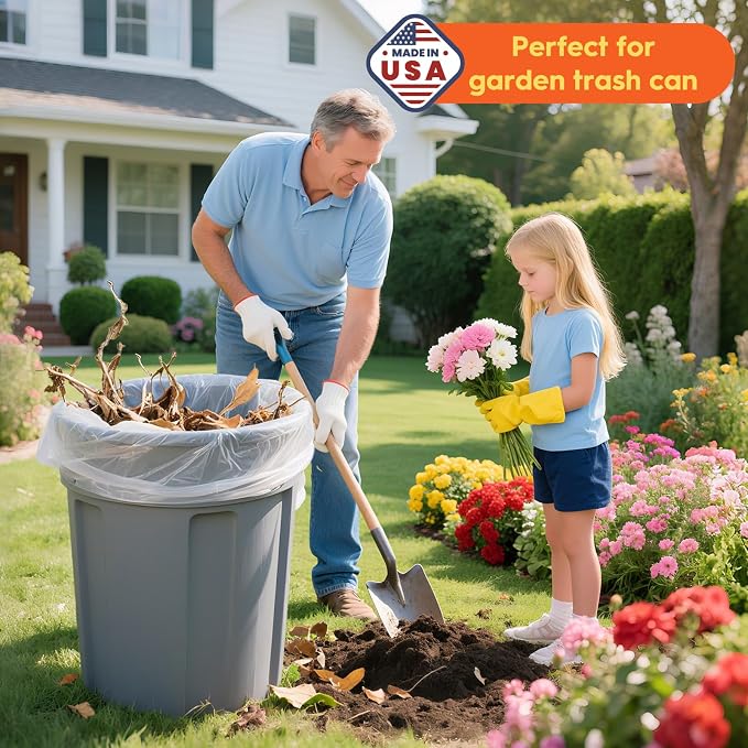 DELXO 30-33 Gallon Trash Bags, Thick Durable and Puncture-Resistant Plastic Bags - Image 8