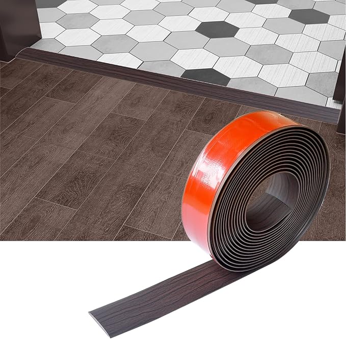 Floor/Door Flat Transition Strip & Self Adhesive Floor Vinyl Floor Edge Trim by HJHUAJ