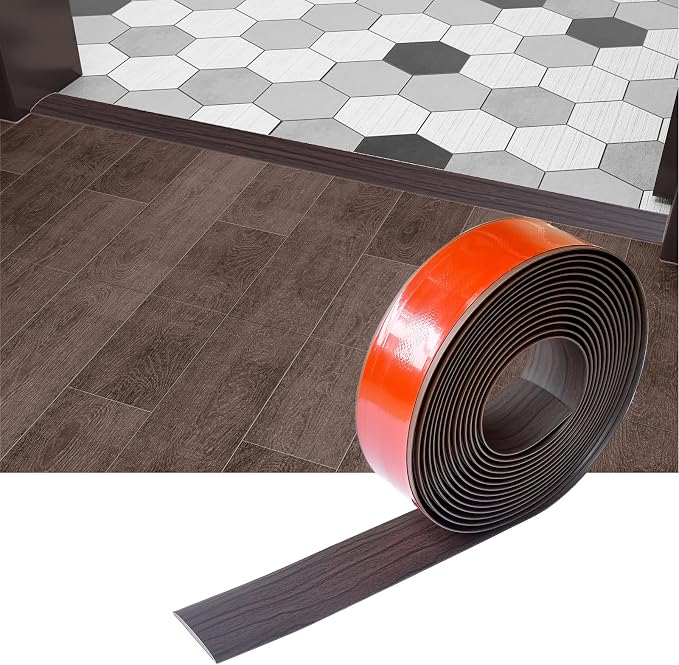Floor/Door Flat Transition Strip & Self Adhesive Floor Vinyl Floor Edge Trim by HJHUAJ