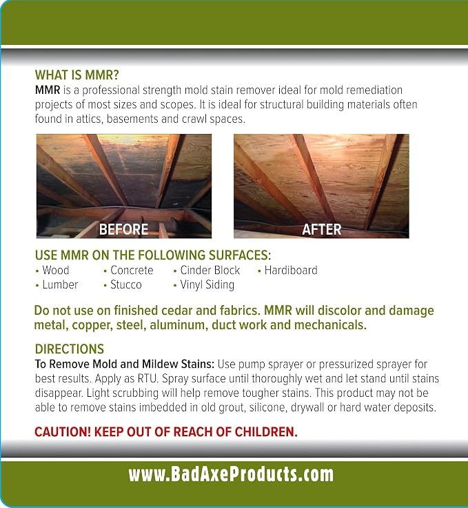Bad Axe MMR Instant Mold Stain and Mildew Stain Remover - Image 5