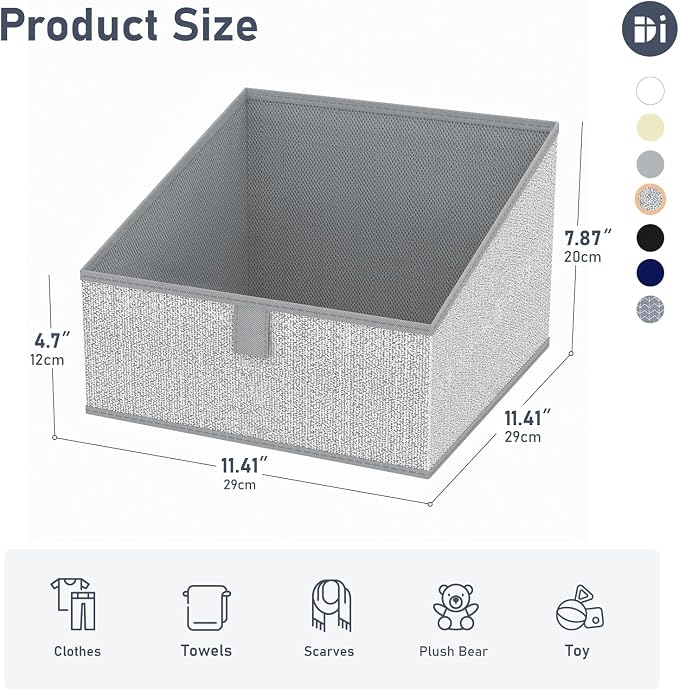 DIMJ Closet Storage Bins 6 Pack - Image 2