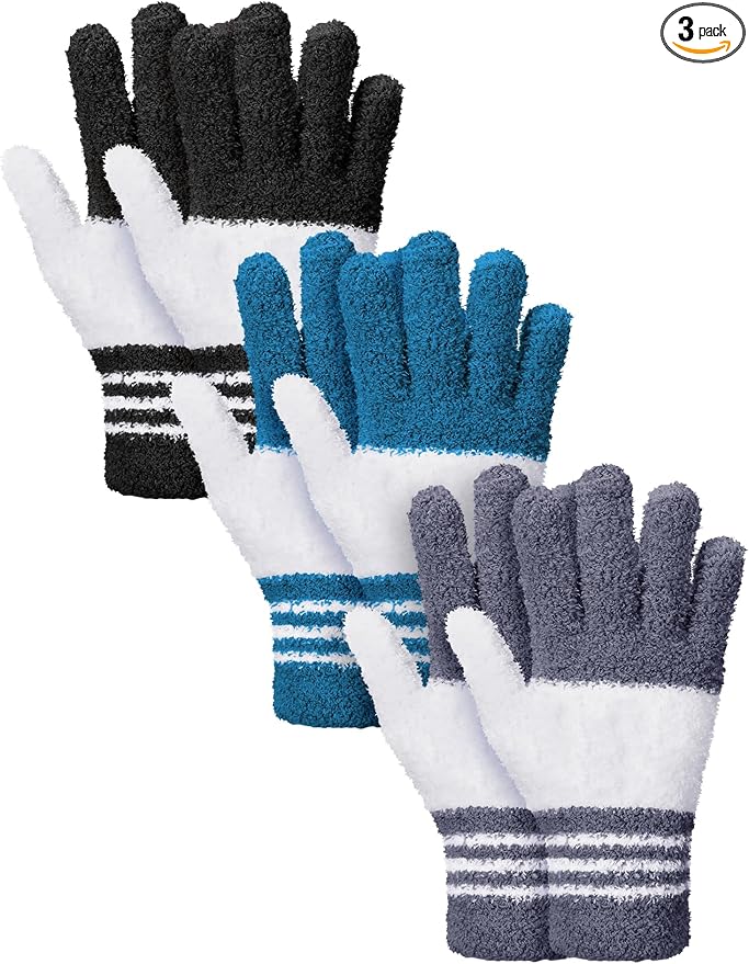 Patelai 3 Pairs Microfiber Plant Dusting Gloves Leaf Cleaning Gloves by Patelai