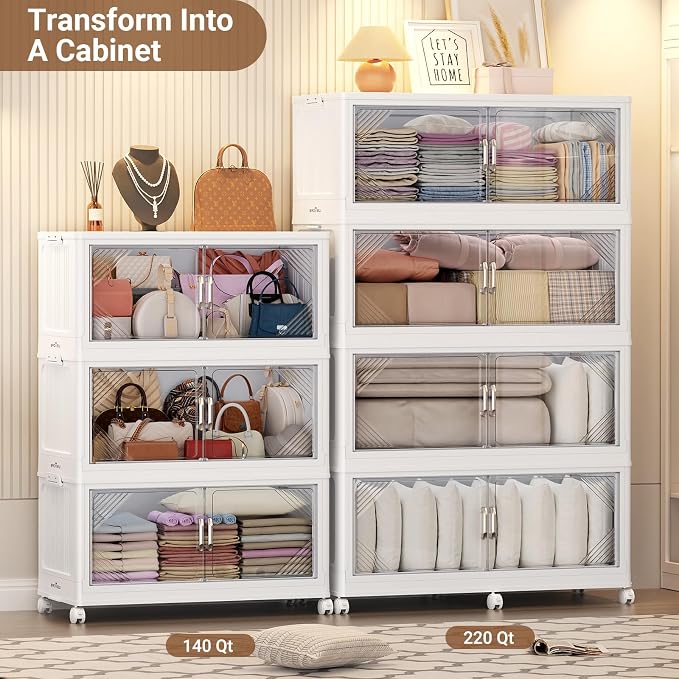 220Gal Plastic Stackable Storage Bins - Image 6