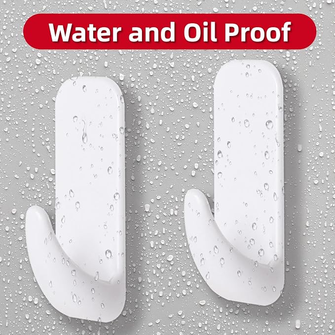 Wall Hooks for Hanging Heavy Duty, Large 12 Self Adhesive Wall - Image 5