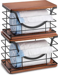 Extra Large Trash Bag Holder Stackable Kitchen Storage, 2 Pack Wall Mounted by YAFFWA