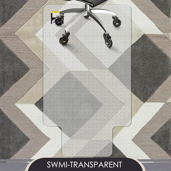 Kuyal Office Chair Mat for Carpet, 36x48 Clear Heavy Duty Computer Chair Mat - Image 5