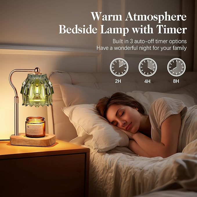 Candle Warmer Lamp with Timer Dimmer, Modern Wax Warmer - Image 6