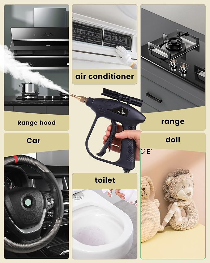 FoundGo 1700W Tankless Handheld Steam Cleaner - Image 5