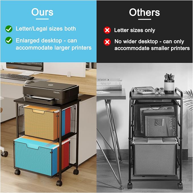 Letter/Legal Rolling File Cart - Image 3