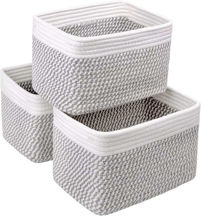 Small Cotton Rope Basket – Storage Bin by RRUNKA