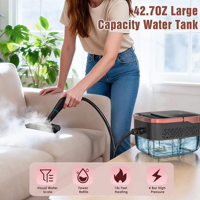 Steam Cleaner, 4 Bar High Pressure Steamer - Image 3