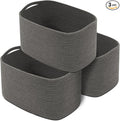 CHAT BLANC Cotton Rope Baskets for Organizing | Storage Baskets for Shelves | by CHATBLANC