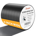 Black Window Screen Repair Kit, 4 in X 30 FT Screen Repair Tape by Secopad