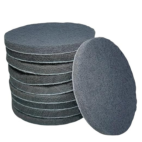 10 Pack 5 Inch 800 Grits Multipurpose Scrubber Scouring Pads Hoop and Loop by Tonmp