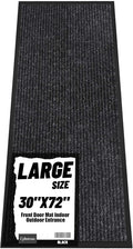 Front Door Mat Indoor Outdoor Entrance, TPR Backing Non-Slip Doormats, Low by Unknown