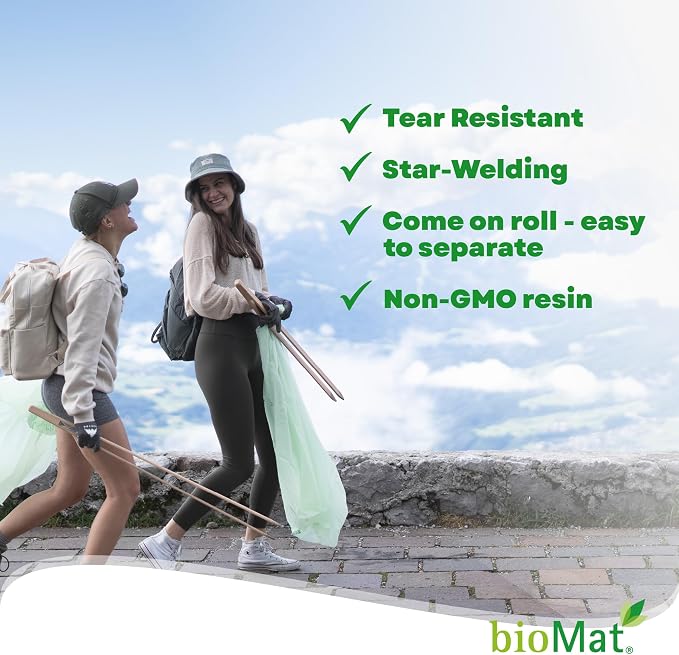 bioMat 35 Gallon Compostable Trash Bags - Image 3