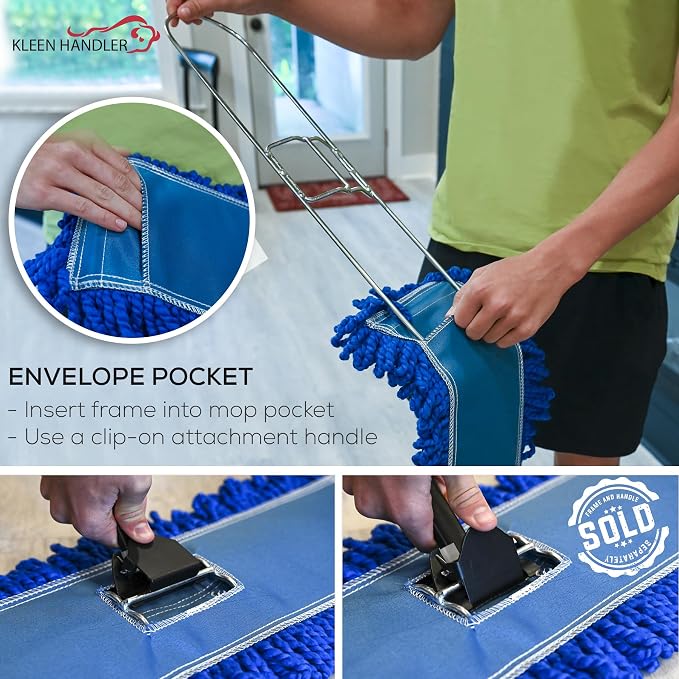 Kleen Handler 18 Inch Commercial Dust Mop Frame - Image 7