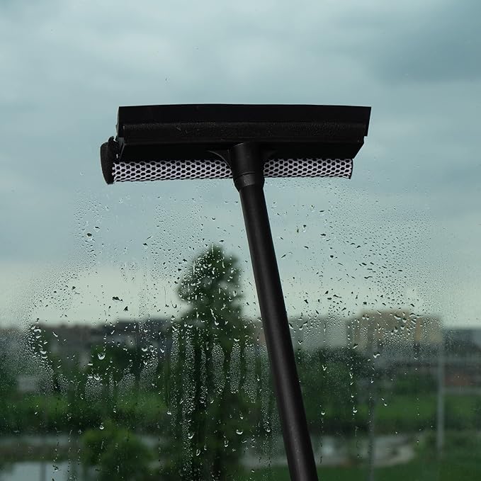 Matthew All Purpose Window Squeegee w/Premium Microfiber Cloth, Car Squeegee - Image 7