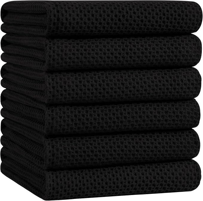 Homaxy 100% Cotton Oversized Waffle Weave Kitchen Dish Towels, Ultra Soft by Homaxy