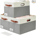 Large Collapsible Fabric Storage Bins by Bagnizer