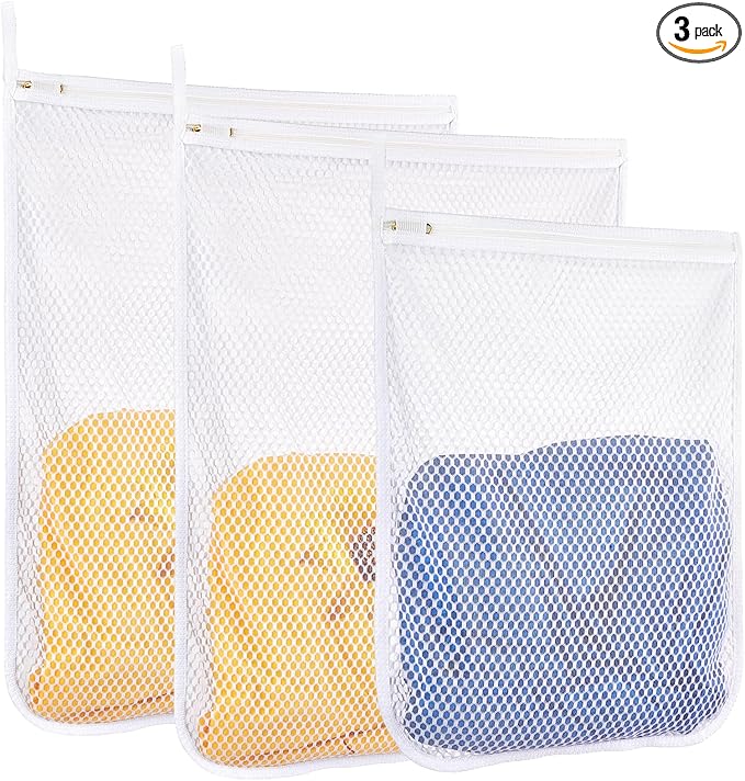 3 pcs Durable Honeycomb Mesh Laundry Bags by RoomyRoc