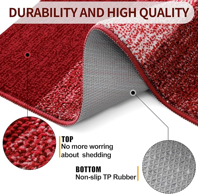 Kitinjoy Indoor Outdoor Door Mat, 32x20 Non-Slip Absorbent Dirt Trapper - Image 3