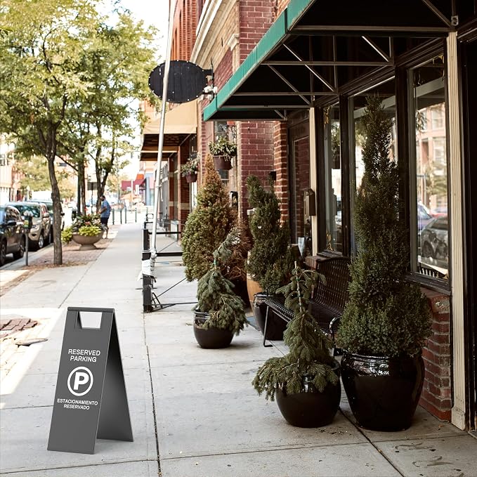 Reserved Parking Sign – Foldable Heavy Duty Plastic A-Frame - Image 4