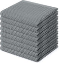 Homaxy 100% Cotton Waffle Weave Kitchen Dish Cloths, Ultra Soft Absorbent Quick by Homaxy