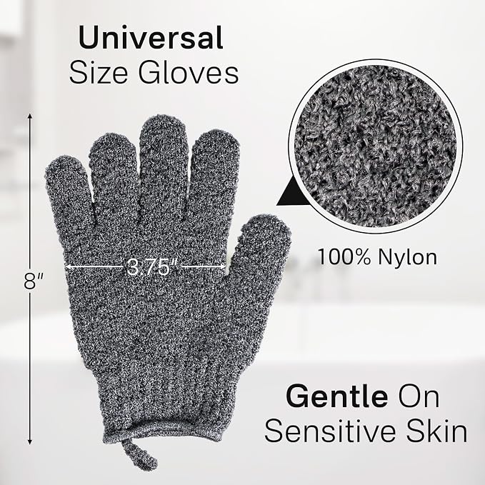 Yiclick Heavy Exfoliating Gloves, Exfoliating Body Scrubber - Image 8