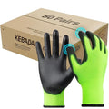 Kebada W1 Work Gloves for Men and Women, Touchscreen PU Coated Gloves by KEBADA