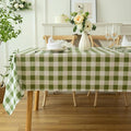 Classic Gingham Plaid Tablecloth Fabric by Essifunia