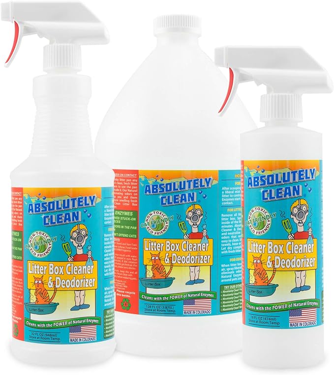 Absolutely Clean Litter Box Cleaner and Deodorizer, Eliminate Odors Quickly - Image 2