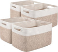 OIAHOMY 4 Pack Storage Baskets for Organizing, Basket for Shelves by MasterofSpaceOptimization