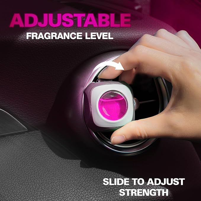 Air Jungles Flora Bliss Scent Car Air Freshener Clip, 6 Vent Clips, 4ml Each - Image 4