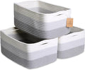 NaturalCozy 13.5”x8.5”x5.5” Rectangle Storage Baskets by NaturalCozy