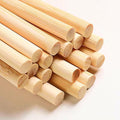 100 PCS Dowel Rods Wood Sticks Wooden Dowel Rods by DTmasao