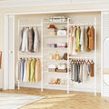 ONBRILL H3 Wall Mounted Closet System, Expandable Industrial Pipe Clothes Rack by ONBRILL