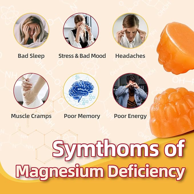 90 Count Magnesium Glycinate Gummies 400mg w/Ashwagandha Supplement - Image 3