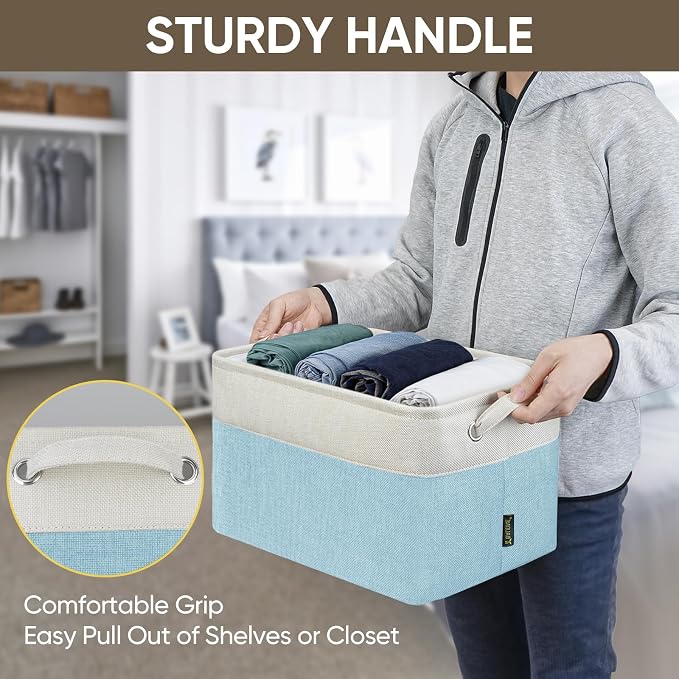BALEINE 2 Pack Fabric Storage Bins - Image 8