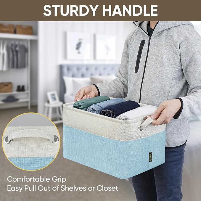 BALEINE 4 Pack Fabric Storage Bins - Image 8