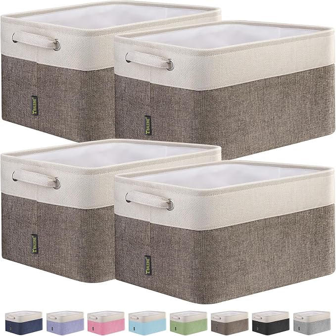 BALEINE 4 Pack Fabric Storage Bins by BALEINE