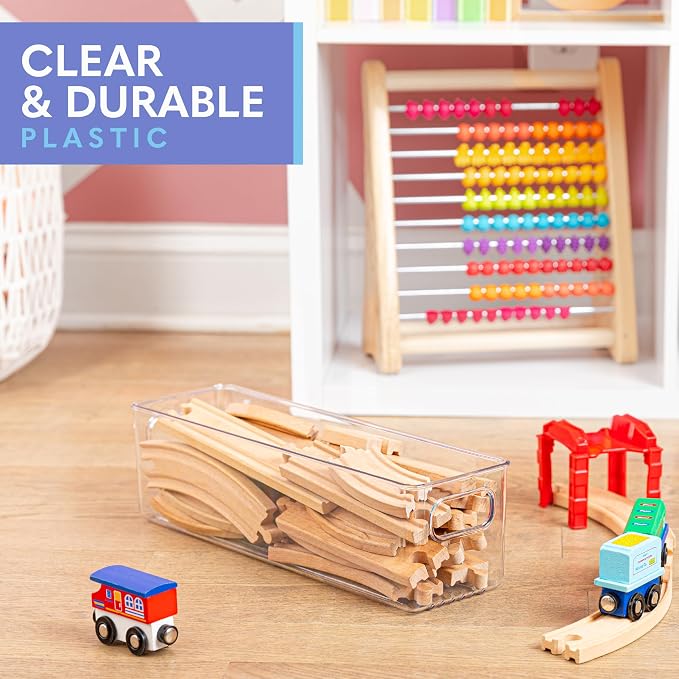 Plastic Food Storage 2 Pack Clear Container Bin - Image 5