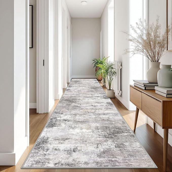 IOHOUZE Abstract Runner Rug 3x16 Ft Washable Runners - Image 8