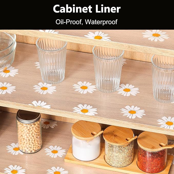 INNOLITES Shelf Liners for Kitchen Cabinets – Drawer Liner Waterproof & - Image 3
