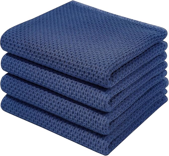Homaxy 100% Cotton Waffle Weave Kitchen Dish Towels, Ultra Soft Absorbent Quick by Homaxy