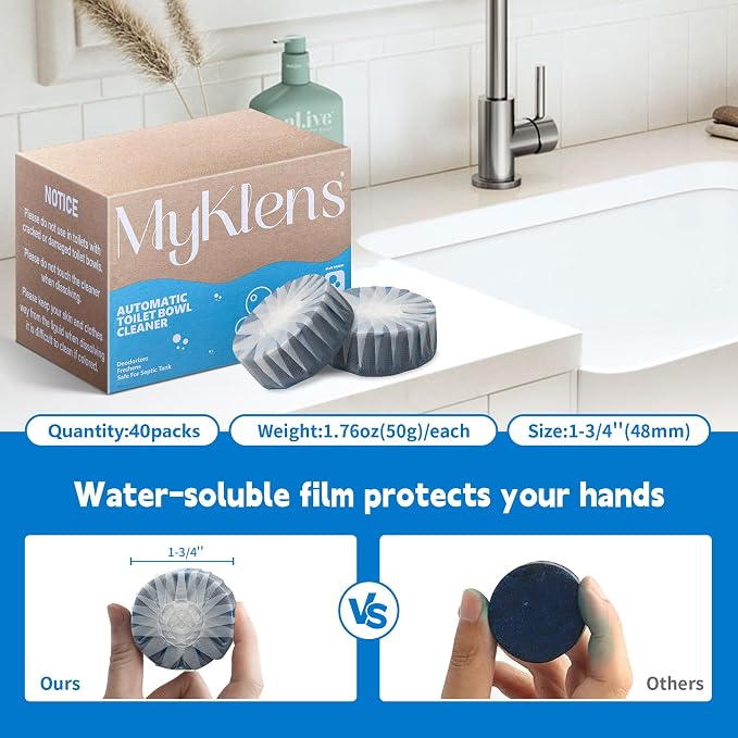 Toilet Bowl Cleaner Tablets, Automatic Toilet Tank Cleaner - Image 7