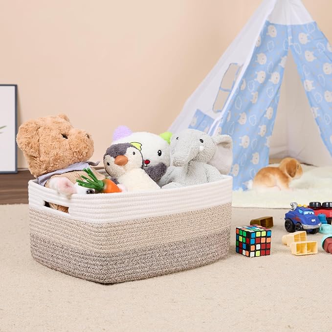 Large Storage Baskets for Shelves, Closet Organizers Bins for Clothes Blanket - Image 5